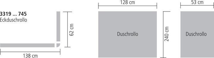 Produktbild Kleine Wolke Eckduschrollo