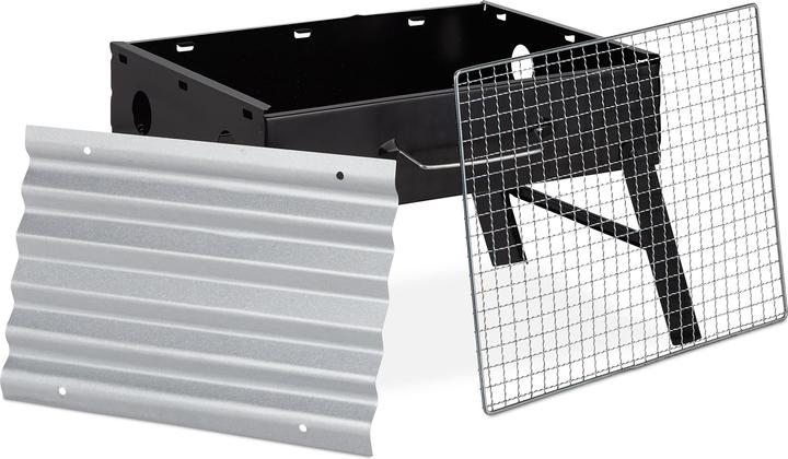 Immagine prodotto Relaxdays Caso griglia per campeggio e picnic (42.50 cm)