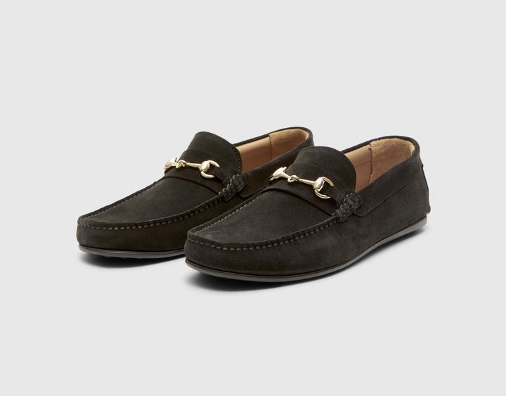 Actual product image Selected Homme Slhsergio Suede Horsebit Driving Shoe (41)