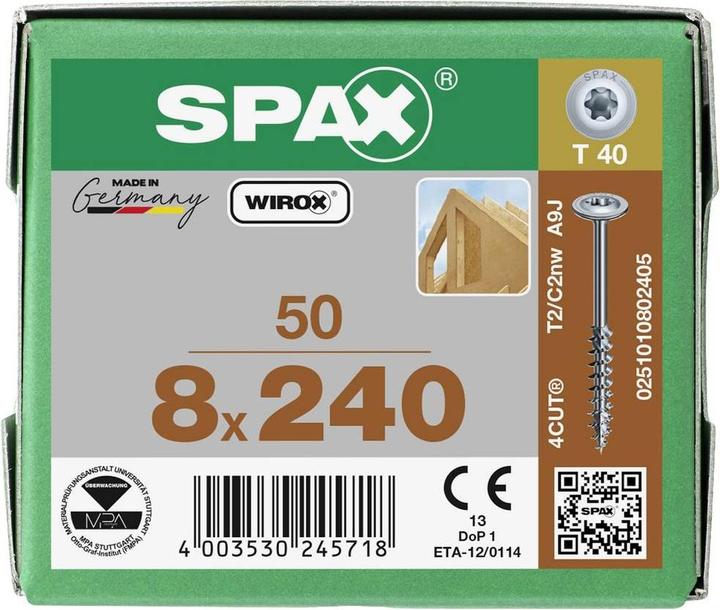 Image du produit Spax Vis pour assemblage bois (50 Vis par pièce)