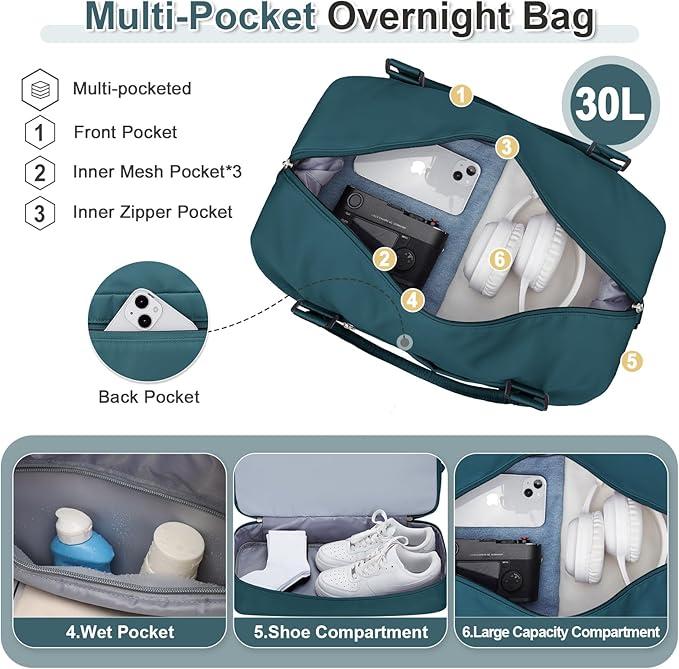 Immagine prodotto Only-Bags.Store 3 pezzi in viaggio con una borsa a mano grande, una borsa sportiva e un bagaglio impermeabile