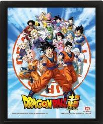 Productafbeelding Pyramid Ingelijste 3D kroonlijst Dragon Ball Super Goku Z Fighters 26x20cm (26 x 20 cm)