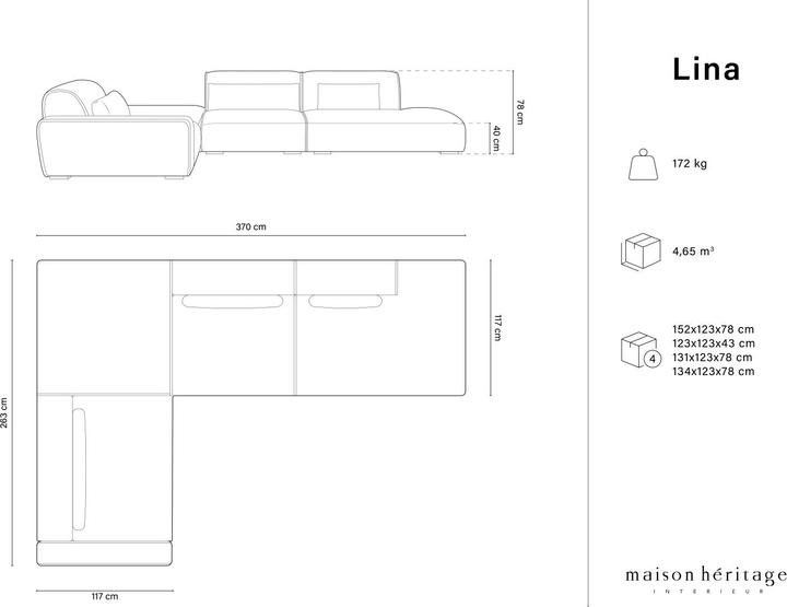 Produktbild Maison Heritage Lina (Ecksofa)