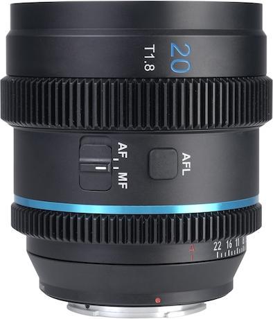 Produktbild Sirui 20mm T1.8 1.33X S35 AF Anamorphic Objektiv (Nikon Z-Mount, Blue Flare) (Nikon Z, APS-C / DX)