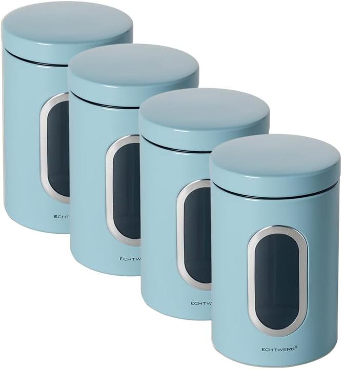 Image du produit Echtwerk Vorratsdosen-Set mit Sichtfenster (4-teilig) (1.40 l)