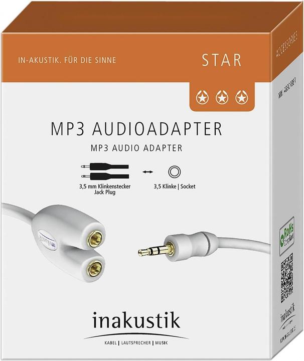 Produktbild Inakustik Star MP3 (0.10 m, 3.5mm Klinke (AUX))