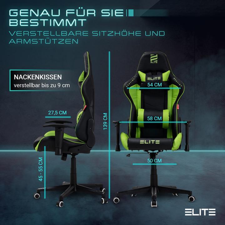 Produktbild Elite MG200 Destiny, Schwarz/Grün
