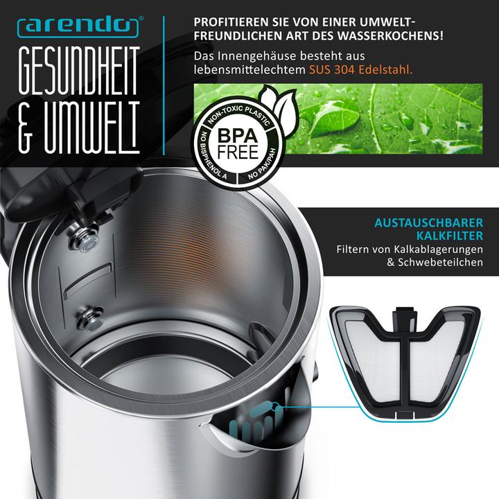 Produktbild Arendo Wasserkocher (1.70 l)