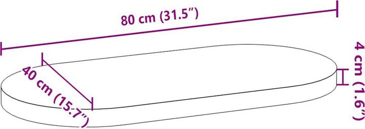 Image du produit VidaXL Lyndsey (80 x 40 x 4 cm)