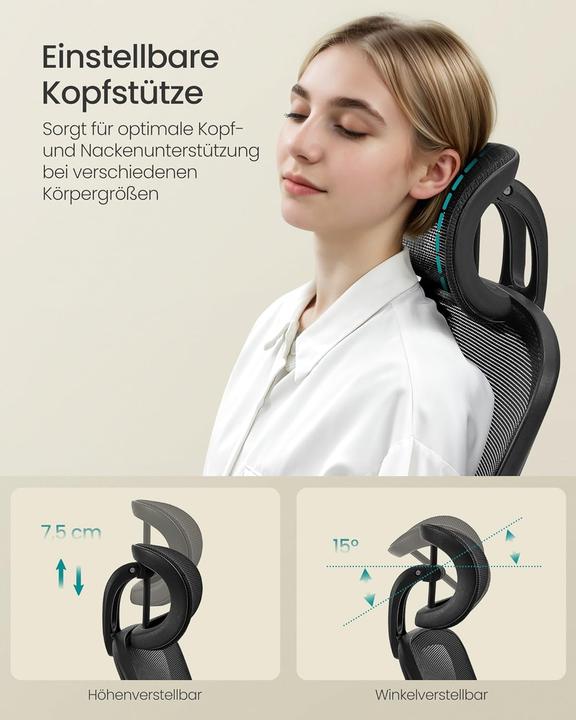Image du produit Songmics Ergonomischer Bürostuhl