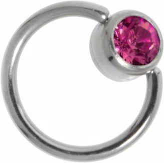 Actual product image Bijouteria Thin piercings (Crystal, Surgical steel 316L)