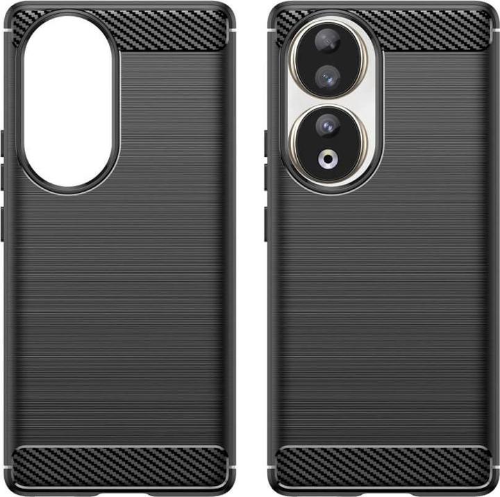 Produktbild Cover-Discount Honor 90 - Metall Carbon Look Hülle schwarz (Honor 90)