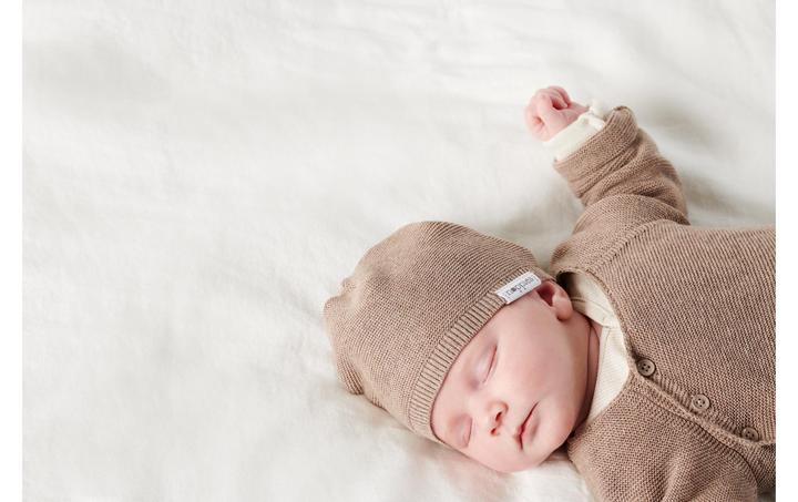 Immagine prodotto Noppies Cappello da bambino Rosita lavorato a maglia Taupe 3-6 Mt (62/68)