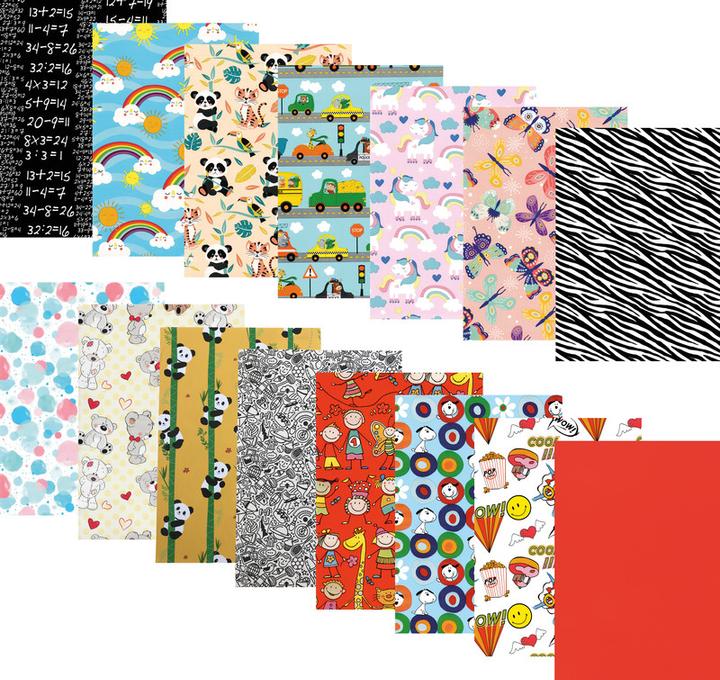 Actual product image NoName Border paper School Line Design (Wrapping paper, 1 x)