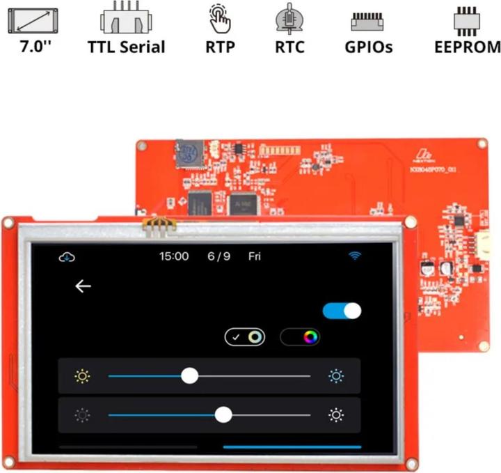 Actual product image Sonoff Nextion Intelligent 7 inch 800x480 TFT Touch Display