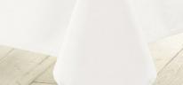 Actual product image Douceur D'intérieur tablecloth rectangle, white 140 x 200 cm, plain po