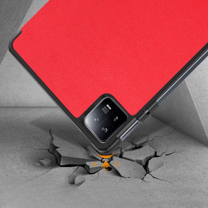 Produktbild Cover-Discount Xiaomi Pad 6 - Tri-fold Smart Case rot (Xiaomi Pad 6, Xiaomi Pad 6 Pro)