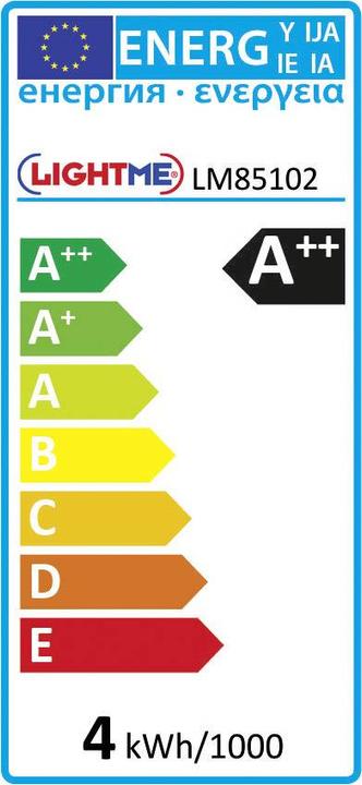 Energie-Label LightMe LED GU10 Kolbenform 4 W = 35 W (GU10, 4 W, 400 lm, 1 x, D)