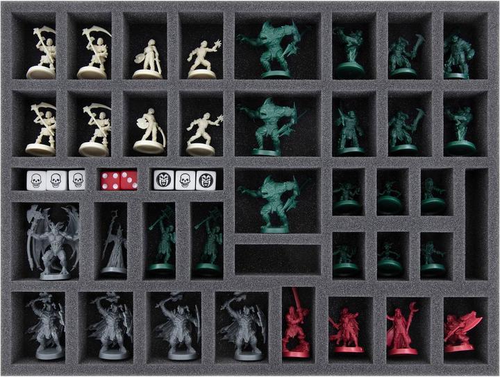 Actual product image Feldherr foam set organiser insert for HeroQuest (2021) base game 4 pieces (Foam material)