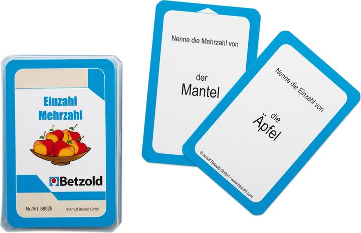 Actual product image Betzold Singular - plural - deck of cards for the Magic Cylinder (German)