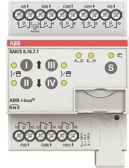 Produktbild ABB Stotz S&J Schalt-/Jalousieaktor 8fach 16A, REG SAH/S8.16.7.1 (Rolladenaktor)