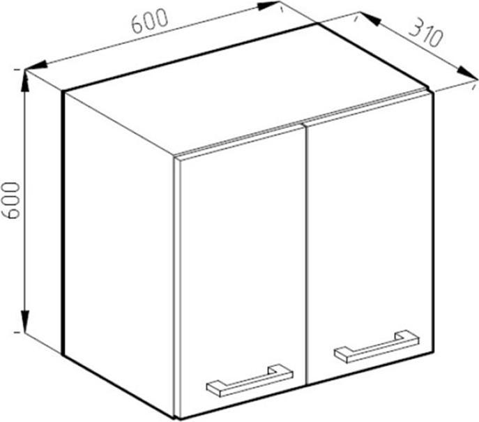Immagine prodotto Vicco Hängeschrank R-Line (60 x 60 x 31 cm)