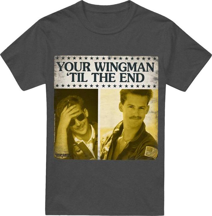 Actual product image Top Gun Unisex Adult Til The End T-Shirt (XL)