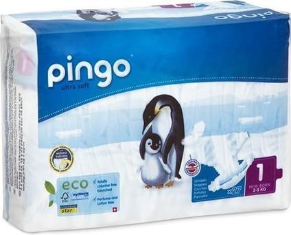 Immagine prodotto Pingo Pannolini ecologici (Dimensione 1, Pacco trasportabile, 27 Pezzo/i)
