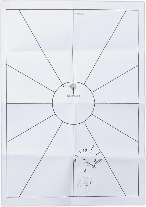 Produktbild Relaxdays DIY-Wanduhr (100 cm)