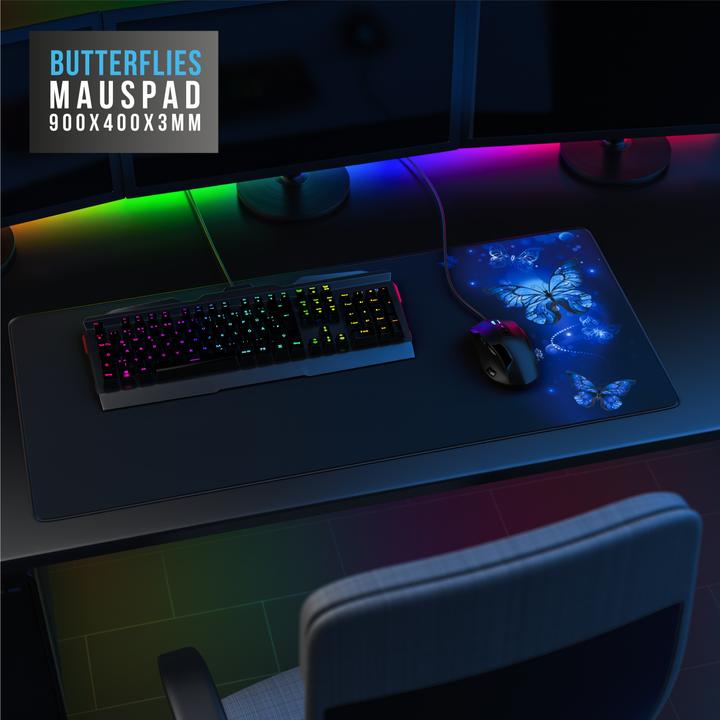 Immagine prodotto CSL Tappetino per mouse da gioco, XXL, 900 x 400 x 3 mm, tappetino per mouse, extra large, lavabile (XXL)