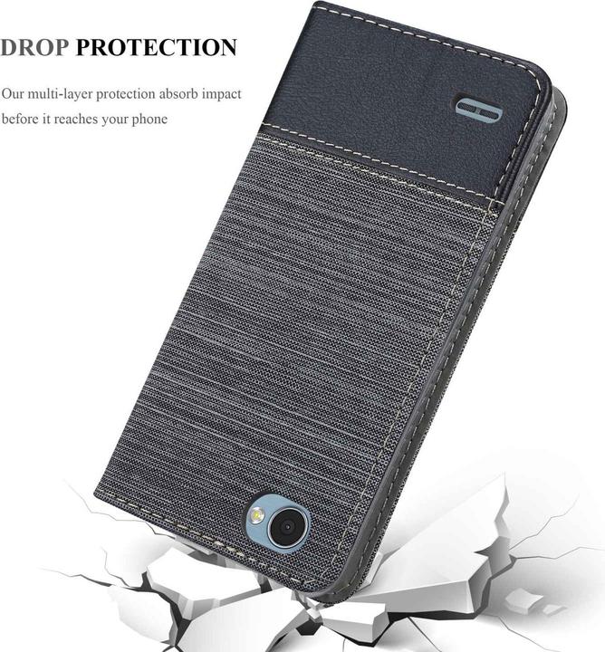 Image du produit Cadorabo Book Jeans Optik Cover (LG Q6)