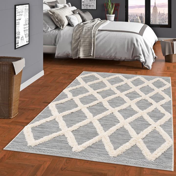 Image du produit Pergamon In & Outdoor Tapis Shaggy Juist losanges (160 x 230 cm)