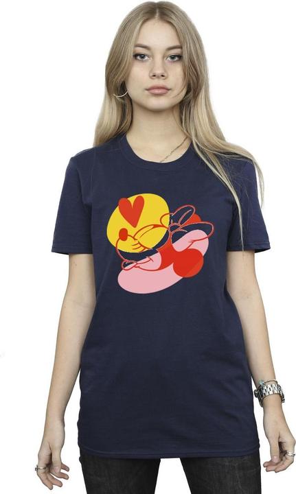Immagine prodotto Disney Minnie Mouse Tongue Heart Maglietta Ampia Donna (M)