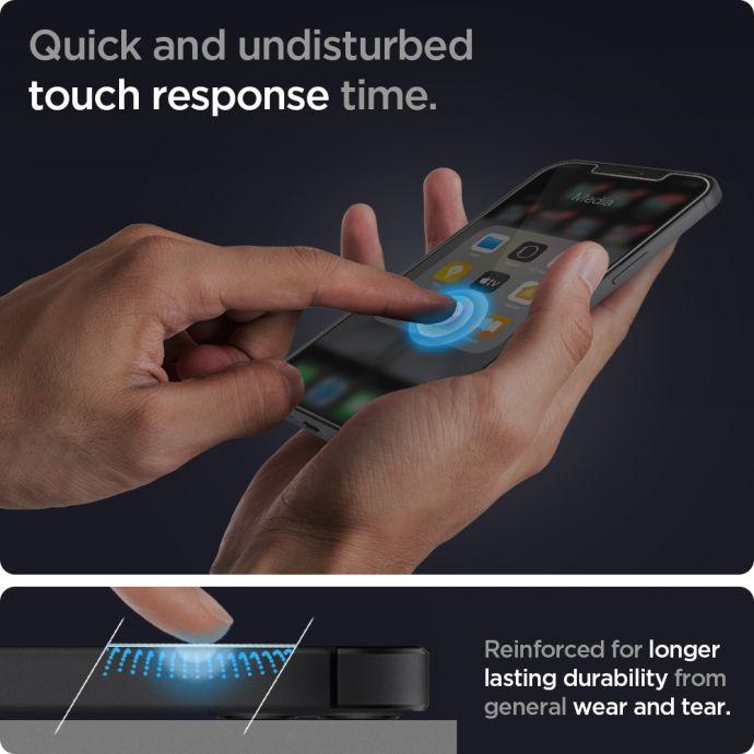 Actual product image Spigen Tempered glass PLAYS GLAS.TR ANTIBLUE IPHONE 12 MINI (1 Piece, Apple iPhone 12 mini)