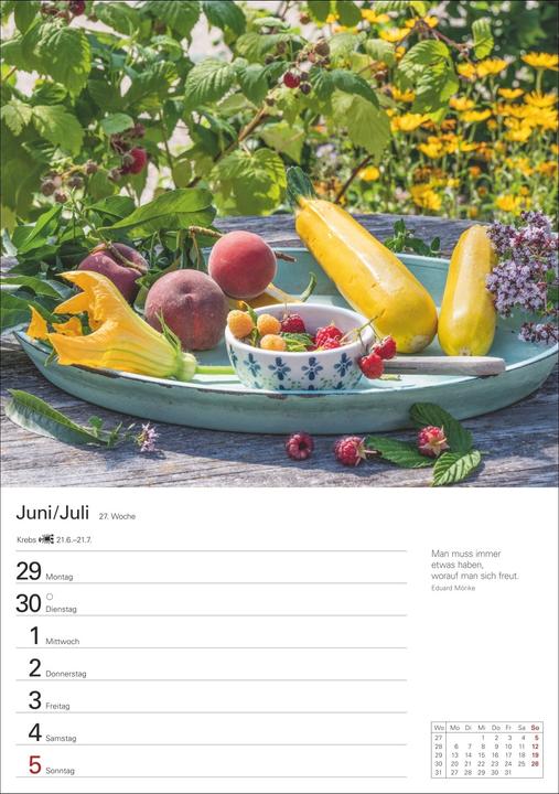 Actual product image Harenberg Küchenkalender Wochenplaner 2026 - 53 inspirierende Fotografien (German)