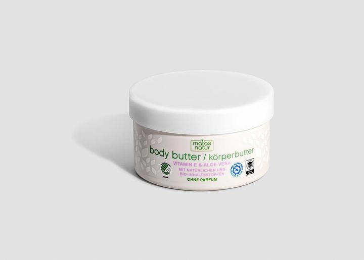 Image du produit Matas Beurre corporel naturel à l'aloe vera et à la vitamine E (Beurre corporel, 200 ml)