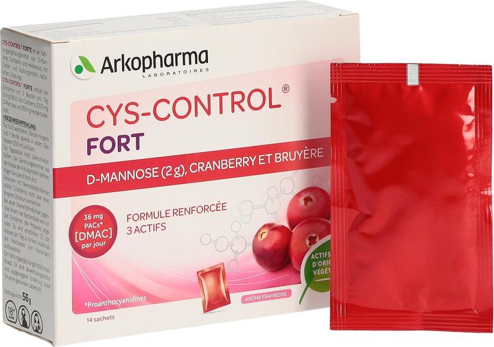 Immagine prodotto Arkopharma Cys-Control Forte D-Mannose Cranberry Heidekraut (14 Pezzo/i, Bustina, 99 g)