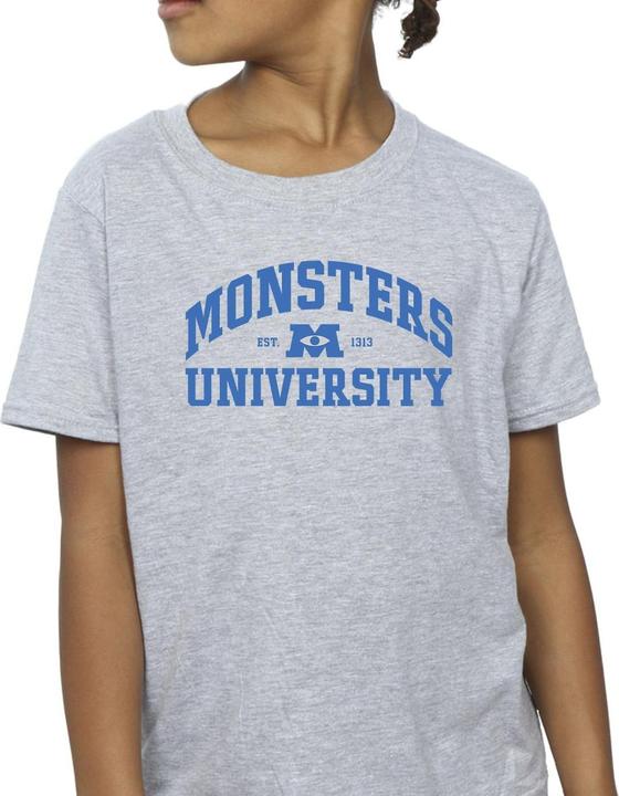 Actual product image Disney Girls Monsters University Logo Cotton T-Shirt (152, 158)