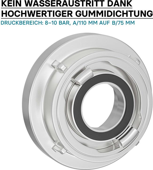 Immagine prodotto Wiltec Riduzione Storz da A/133 mm a B/75 mm, alluminio (Aggancio, 110 mm)