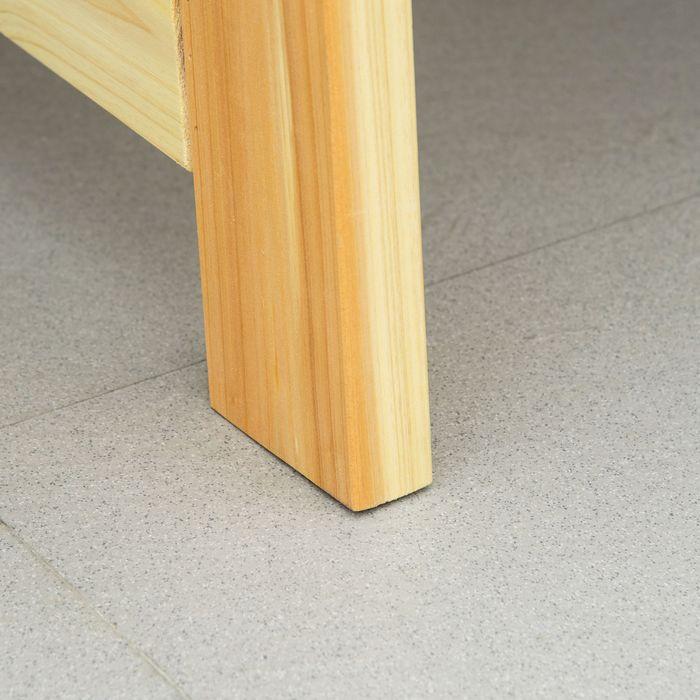 Produktbild Swisshandel24 Gartenbank 2-Sitzer Parkbank aus Holz Sitzbank bis 220 kg Bank Terrassenbank mit Rückenlehnen Garten