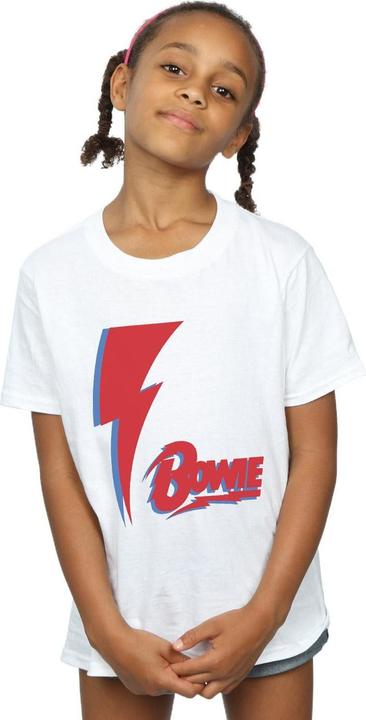 Immagine prodotto David Bowie Red Bolt Maglietta Ragazze (152, 158)