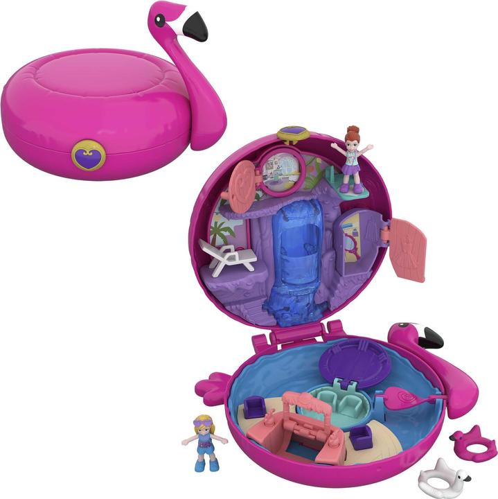 Actual product image Polly Pocket Pocket World - Inflatable Flamingo