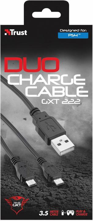 Produktbild Trust GXT 222 PS4 Duo Charge + Cable (PS4)