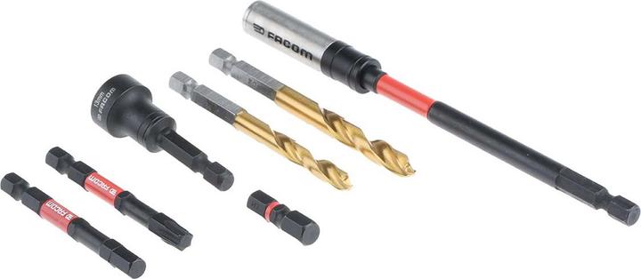 Produktbild Facom Sechskant, Phillips, Pozidriv, Torx Bitsatz schlagfest, 50teilig, Länge 25 mm, 63 mm (25mm)