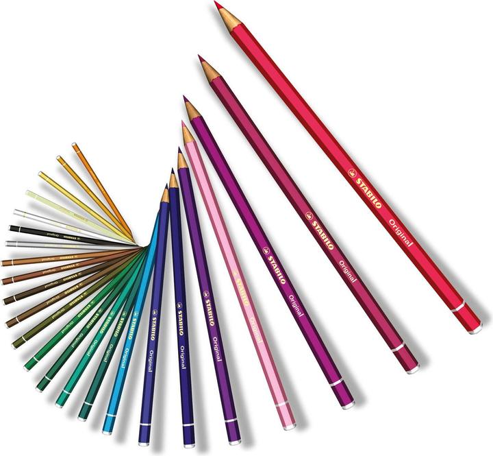Produktbild STABILO Original Premium-Buntstift (Blau, Rot, 1 x)