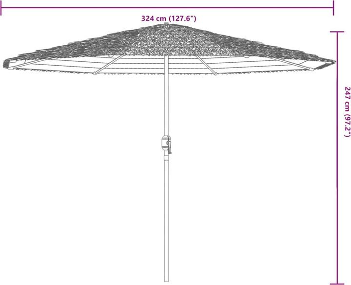 Produktbild VidaXL Sonnenschirm mit mast (3.24 m)