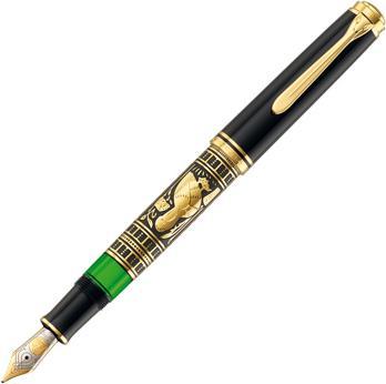 Immagine prodotto Pelikan Astuccio per stilografica M900 Toledo B (Nero, Verde, Oro, 1 x)