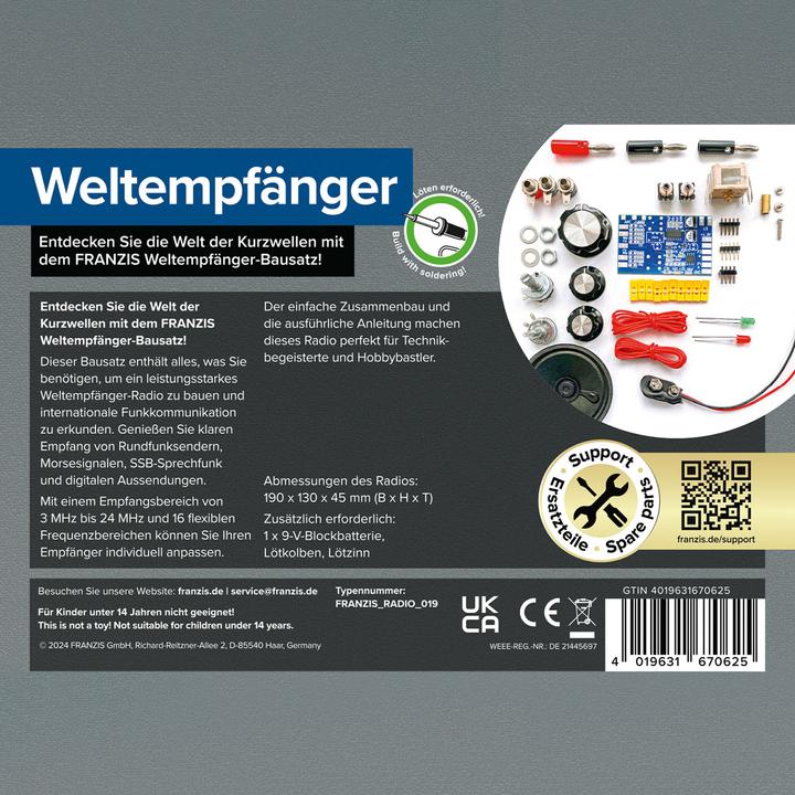 Produktbild Franzis Weltempfänger selber bauen