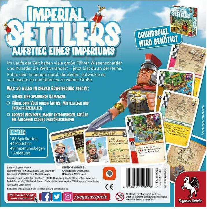 Actual product image Pegasus Imperial Settlers: Rise of an Empire (Expansion) (German)