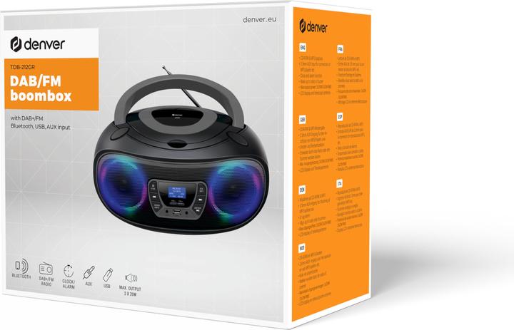 Produktbild Denver TDB-212GR (DAB+, UKW, FM, Bluetooth)